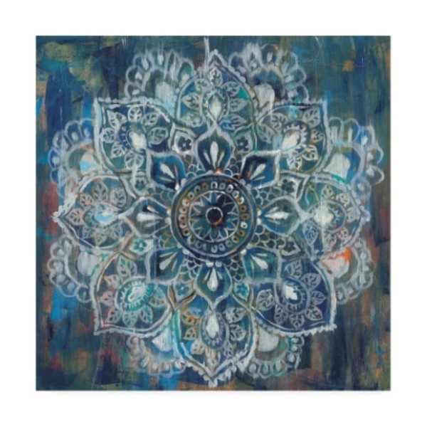 Trademark Fine Art Danhui Nai 'Mandala In Blue Ii' Canvas Art, 35x35 WAP10757-C3535GG